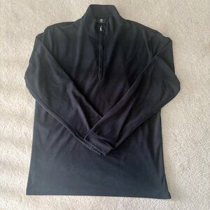 Bogner Fleece Mock Neck Half Zip Pullover Base Layer Lightweight Jacket